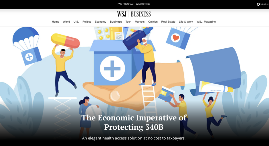 WSJ paid content by 340B Health